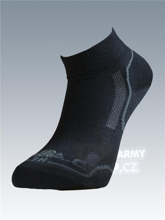 Ponožky se stříbrem Batac Classic short - black (Barva: Černá, Velikost: 11-12)