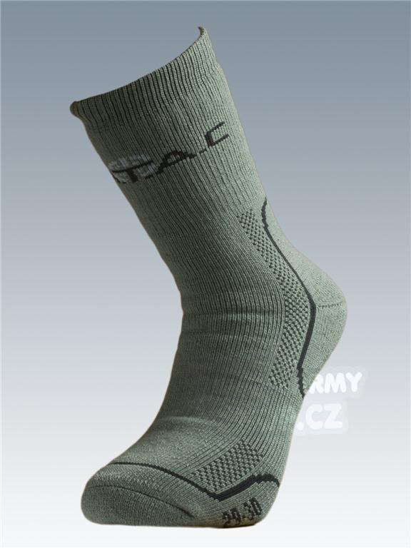 Ponožky Thermo se stříbrem Batac - oliv (Barva: Olive Green, Velikost: 11-12)