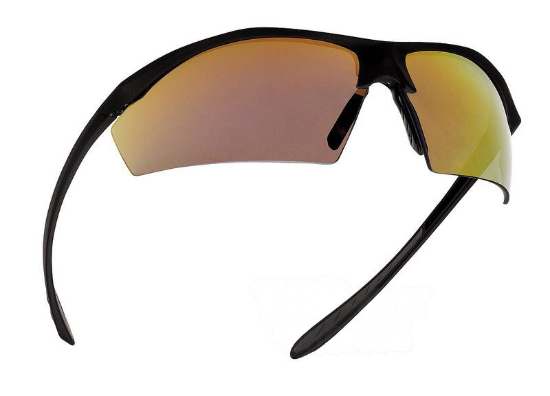 Levně Sluneční střelecké brýle Sentinel Bollé® – Červené zrcadlové, Černá
