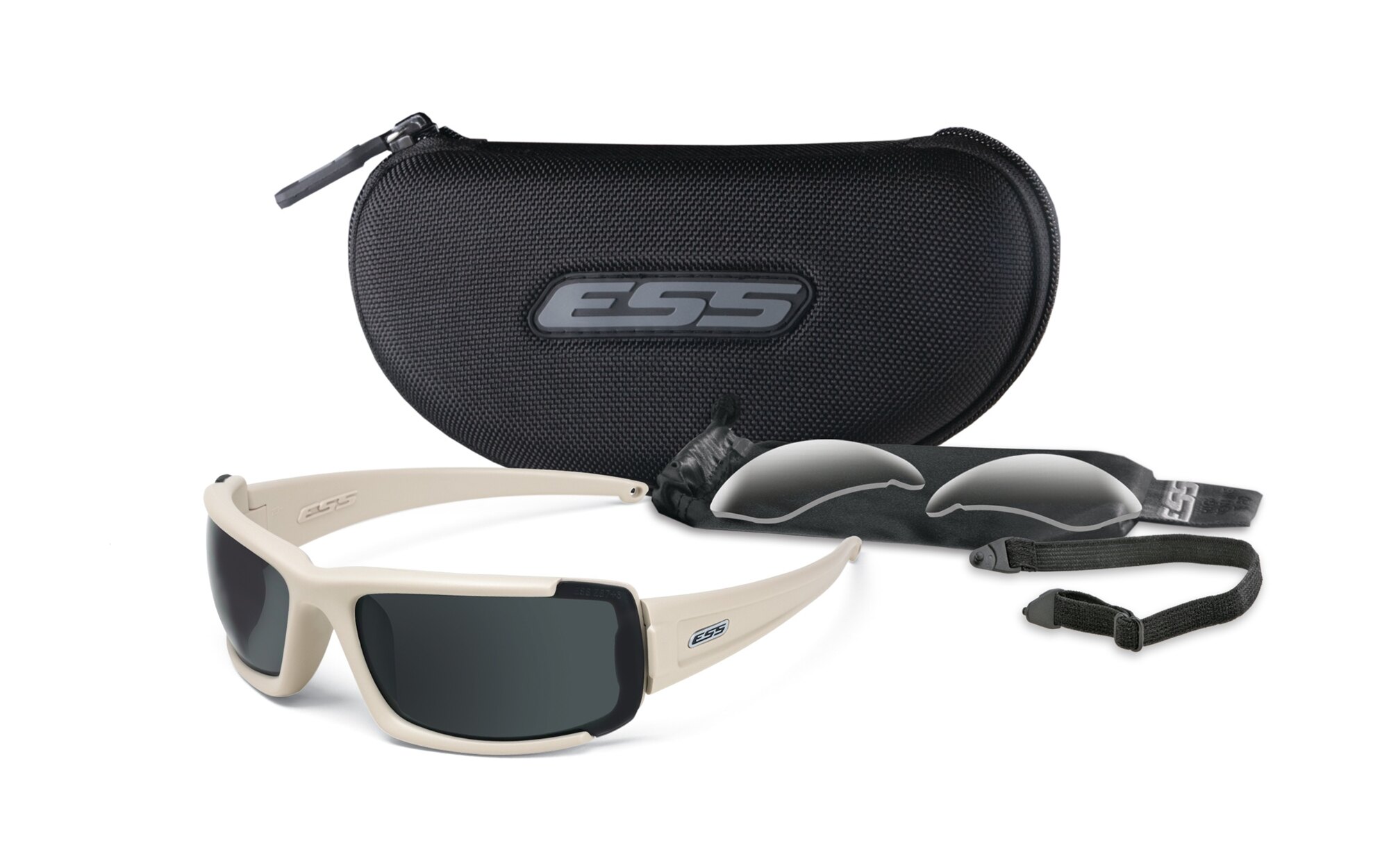 Levně Ochranné brýle ESS® ICE™ CDI MAX – Khaki