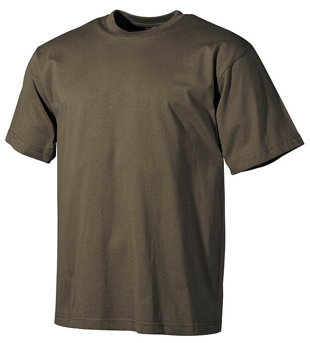 Levně Bavlněné tričko US army MFH® s krátkým rukávem - oliv