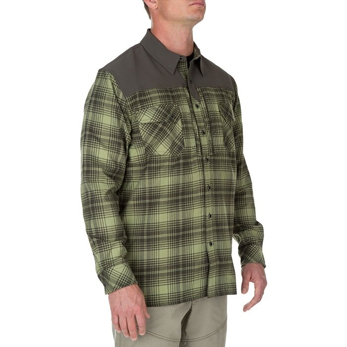 Levně Flanelová košile s dlouhým rukávem 5.11 Tactical® Sidewinder - Mosstone