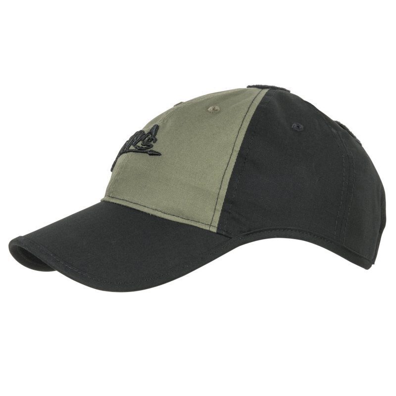 Levně Kšiltovka „baseballka“ Logo Cap Ripstop Helikon-Tex® – Černá / zelená
