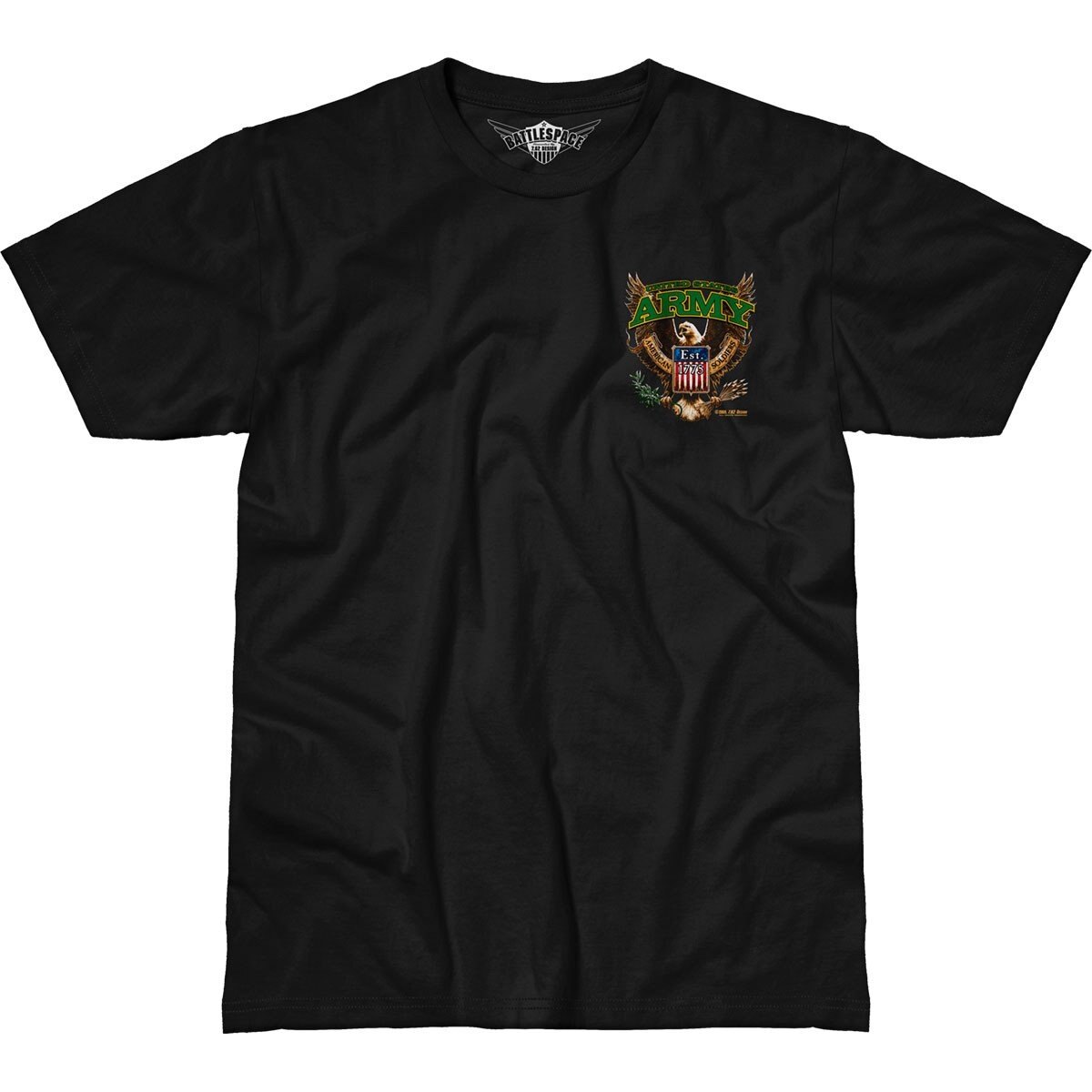 Levně Pánské tričko 7.62 Design® Fighting Eagle - černé