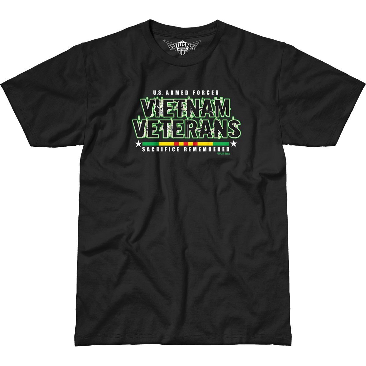 Levně Pánské tričko 7.62 Design® Vietnam Veterans Remembered - černé