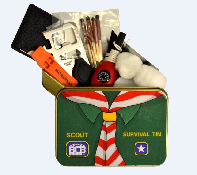 Levně Krabička poslední záchrany BCB® Scout Survival Tin