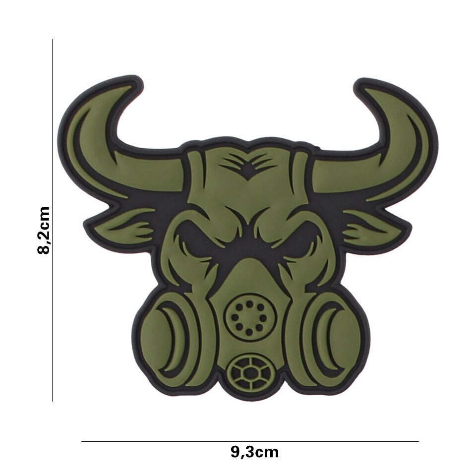 Levně Nášivka Gasmask Bull 101INC® - zelená