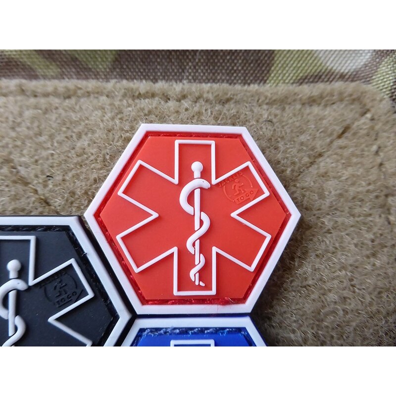Levně Nášivka Paramedic Hexagon JTG® - červená