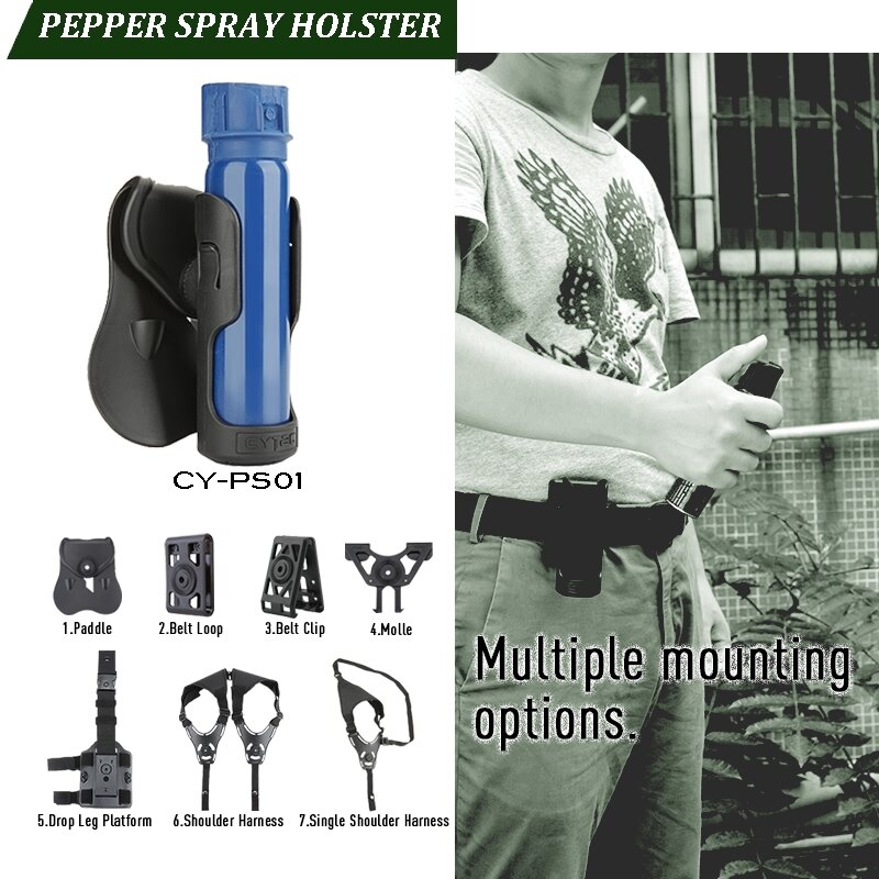 Levně Taktické pouzdro na pepřový spray Cytac® 38 mm - černé