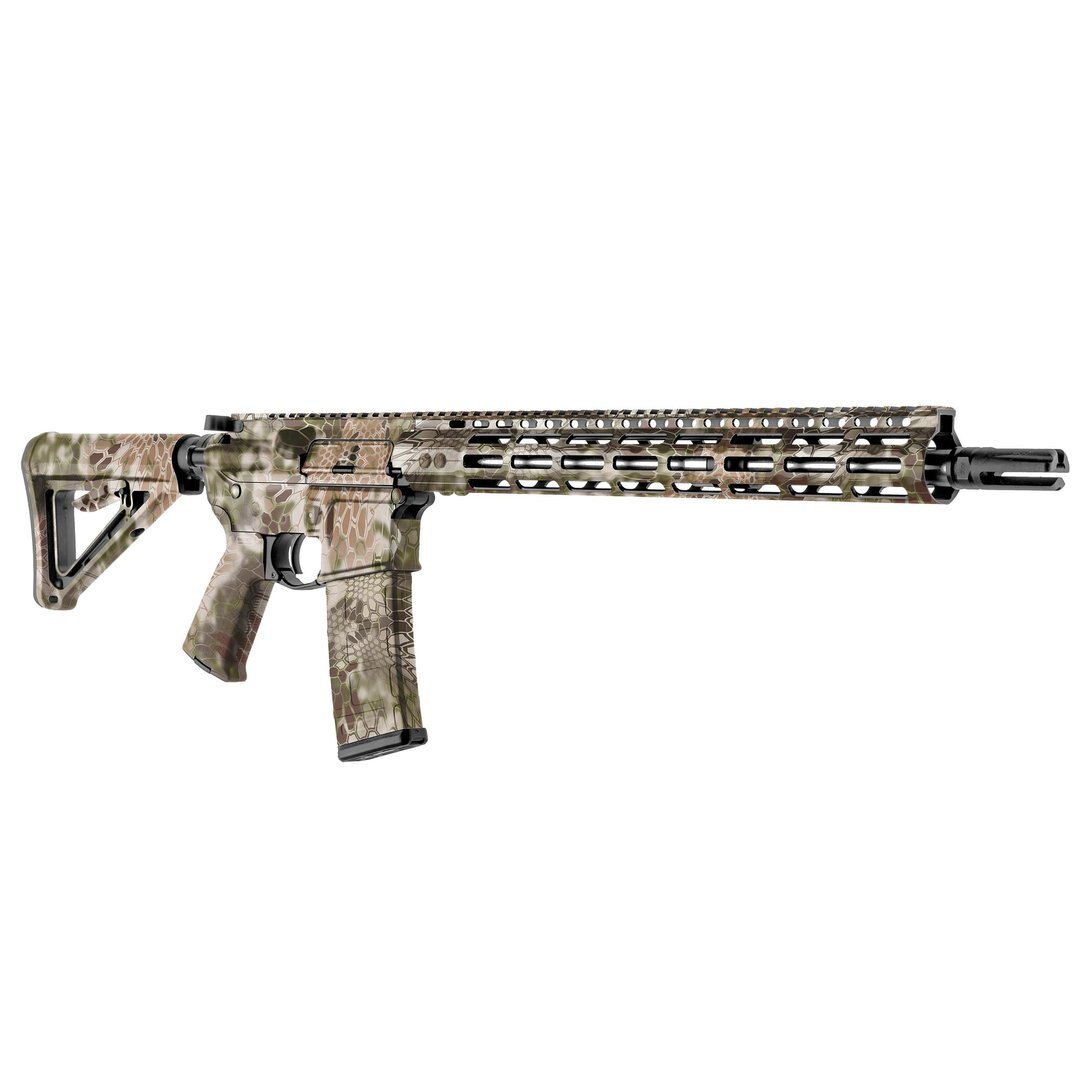 Levně GunSkins® maskovací skin na pušku AR15 – Kryptek Highlander™