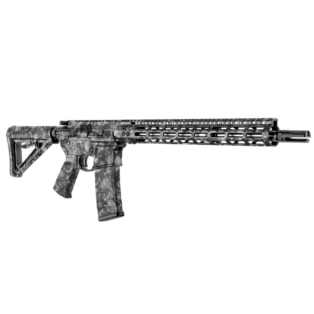 Levně GunSkins® maskovací skin na pušku AR15 – Proveil® Reaper Black™