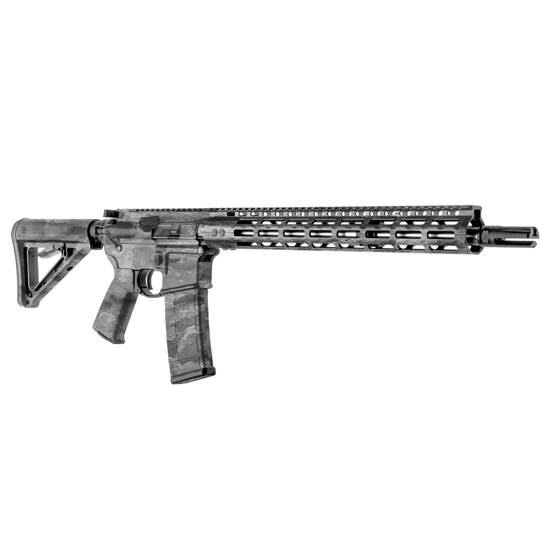 Levně GunSkins® maskovací skin na pušku AR15 – A-TACS® Ghost™