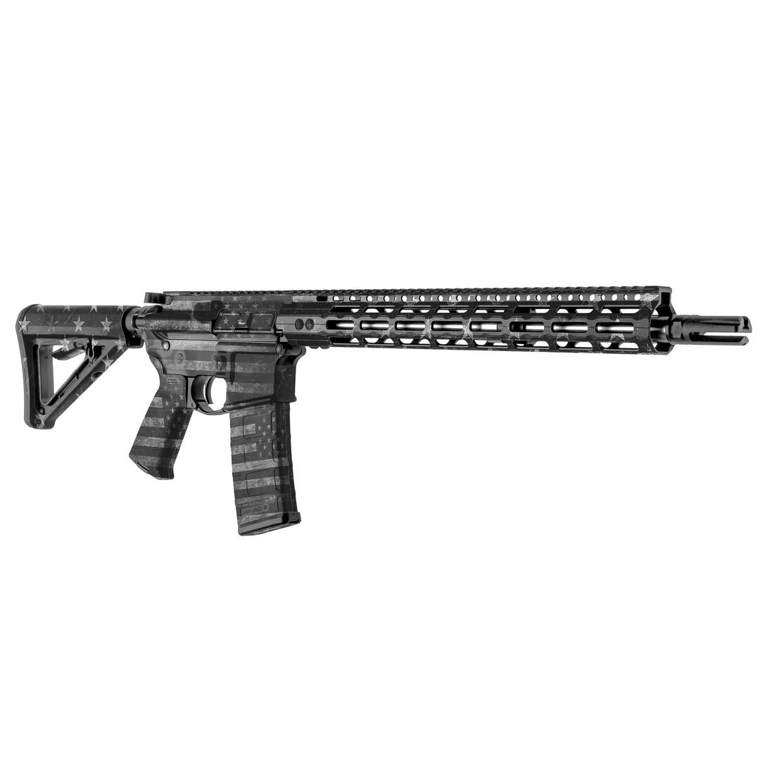 Levně GunSkins® maskovací skin na pušku AR15 – GS® America Grey™