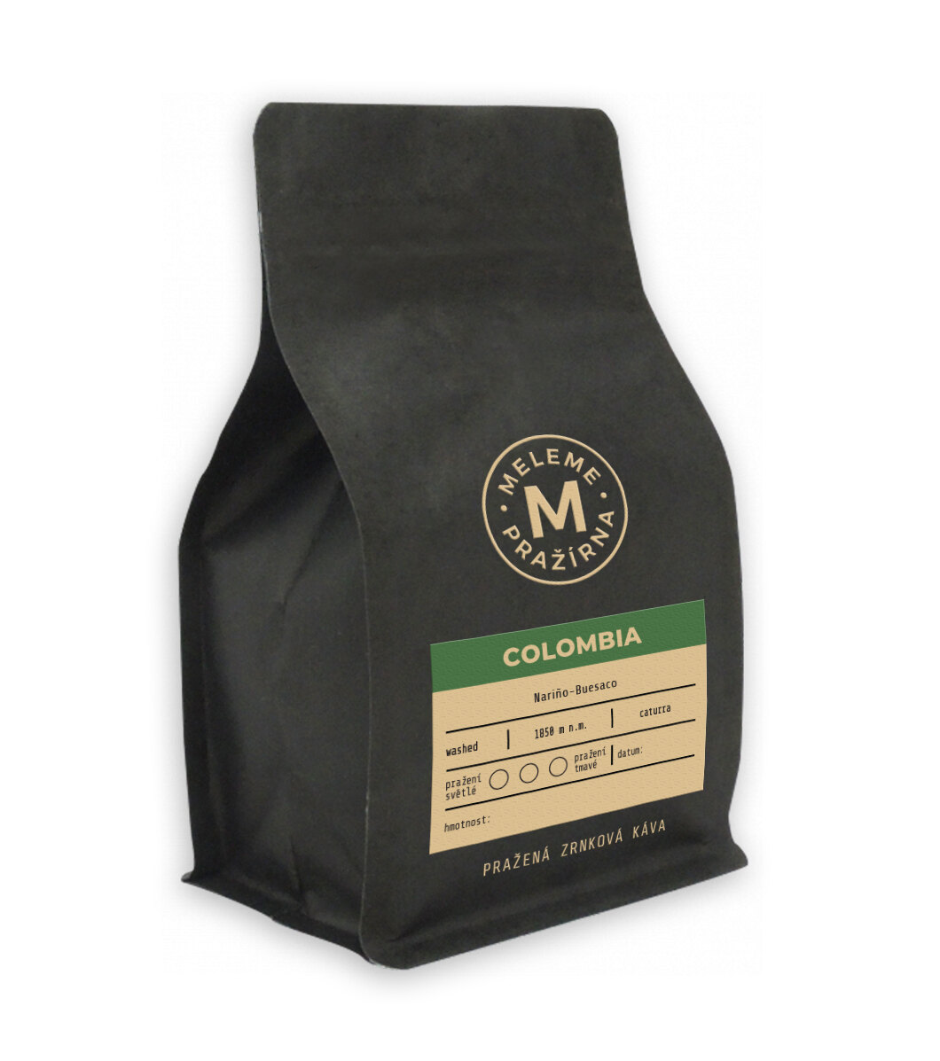 Levně Zrnková káva Colombia Nariño Buesaco Meleme Pražírna® – Černá