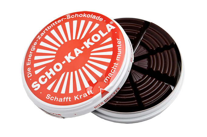 Levně Energetická čokoláda Scho-ka-kola® 100 g – Hořká - červená