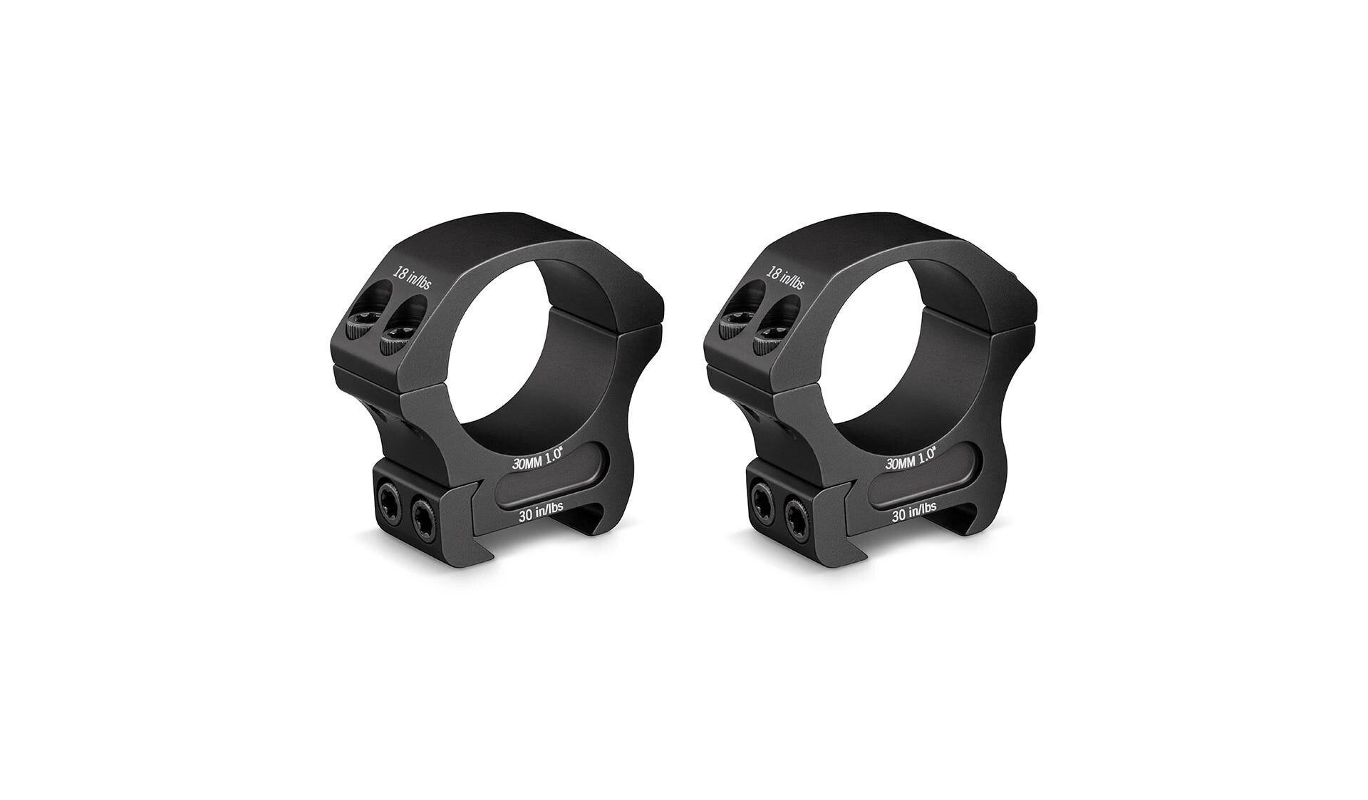 Levně Montážní kroužky na puškohled Pro Ring 30 mm Low 0.90" Vortex® – Černá