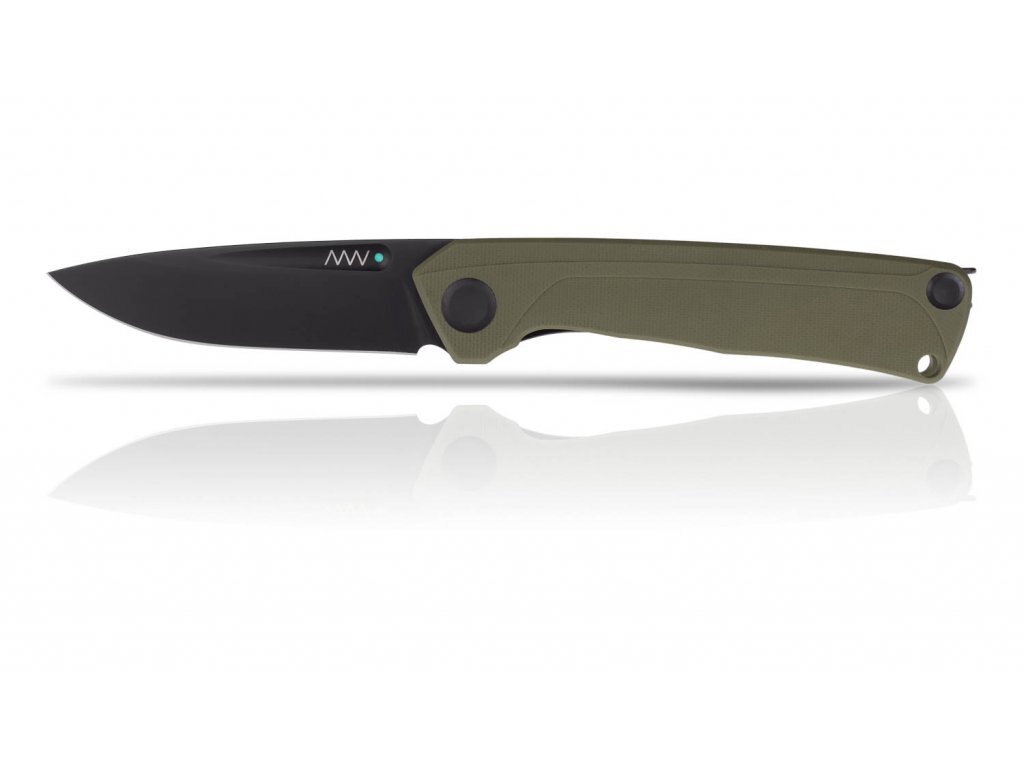 Levně Zavírací nůž Z200 G10 Liner Lock ANV® - barva rukojeti: Olive Green, DLC černá čepel