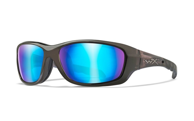 Levně Sluneční brýle Gravity Wiley X® – Modré polarizované, Black Crystal