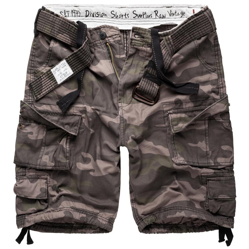 Levně Kraťasy RAW VINTAGE SURPLUS® Division Shorts – Black Camo