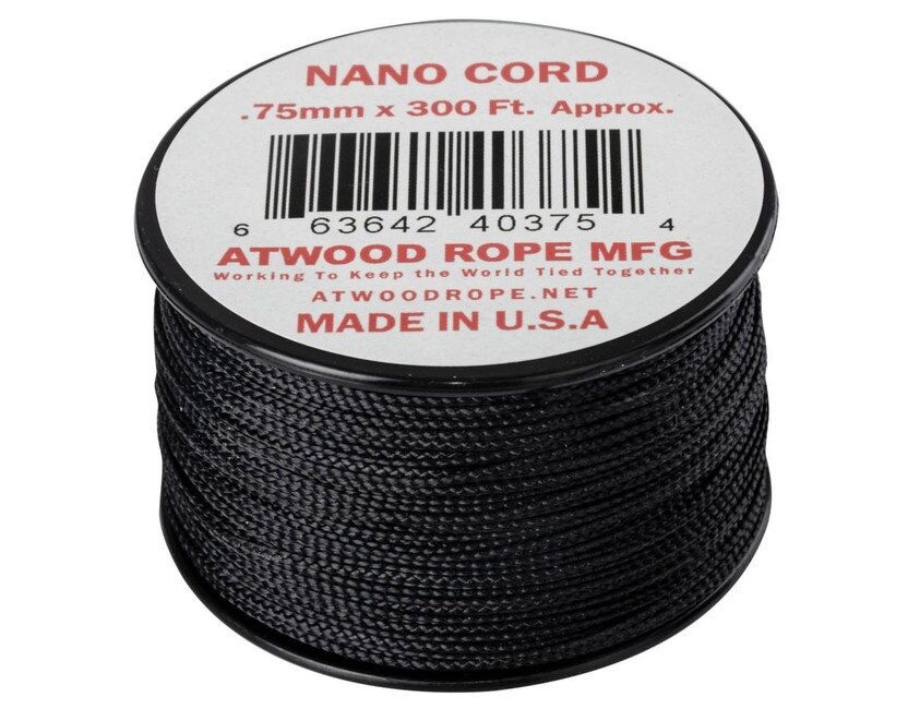 Levně Padáková šňůra Nano Cord (300 ft) ARM® – Černá