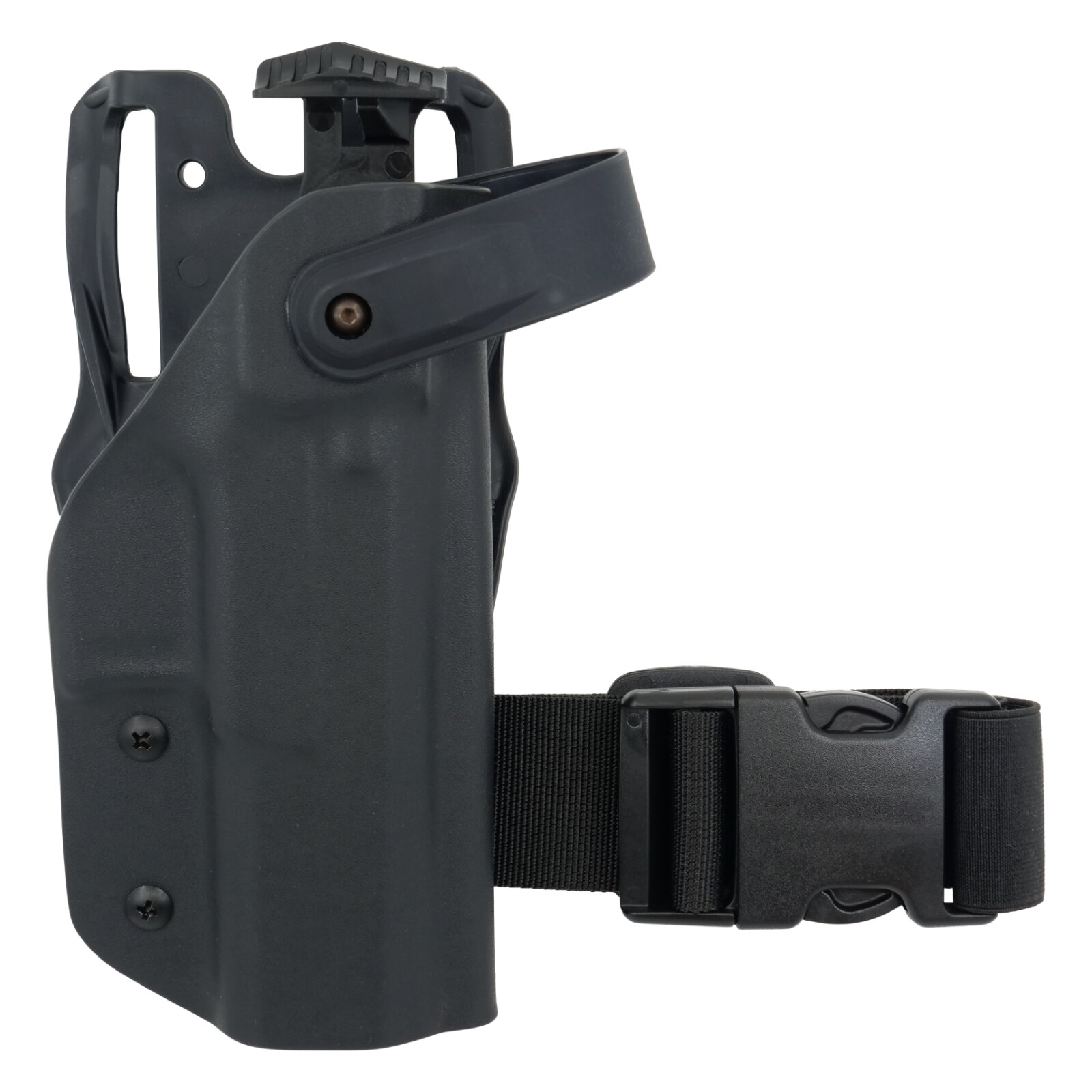 Levně OWB CZ P-10 F - taktické pistolové pouzdro s automatickou pojistkou RH Holsters® – uchycení na platformu, Černá