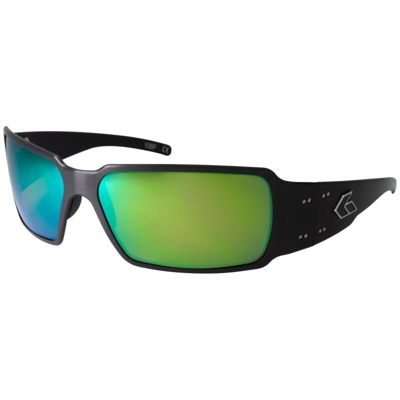 Levně Sluneční brýle Boxster Polarized Gatorz® – Brown Polarized w/ Green Mirror, Černá