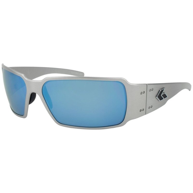 Levně Sluneční brýle Boxster Polarized Gatorz® – Smoke Polarized w/ Blue Mirror, Šedá