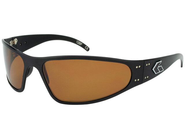 Levně Sluneční brýle Wraptor Polarized Gatorz® – Brown Polarized, Černá