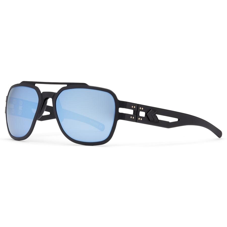 Levně Sluneční brýle Stark Polarized Gatorz® – Smoke Polarized w/ Blue Mirror, Černá