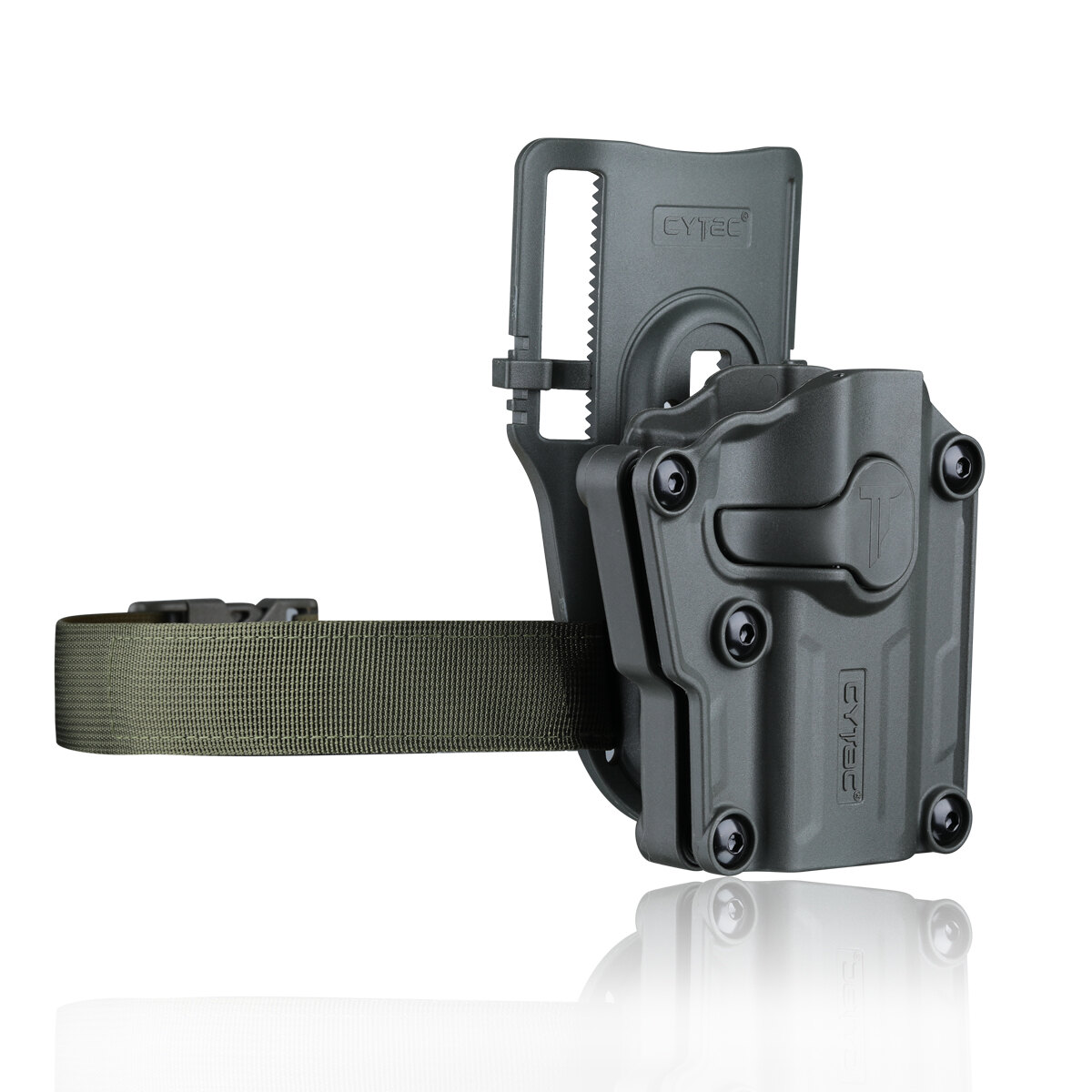 Levně Univerzální pistolové pouzdro Mega-Fit Cytac® / snížená platforma – Olive Green