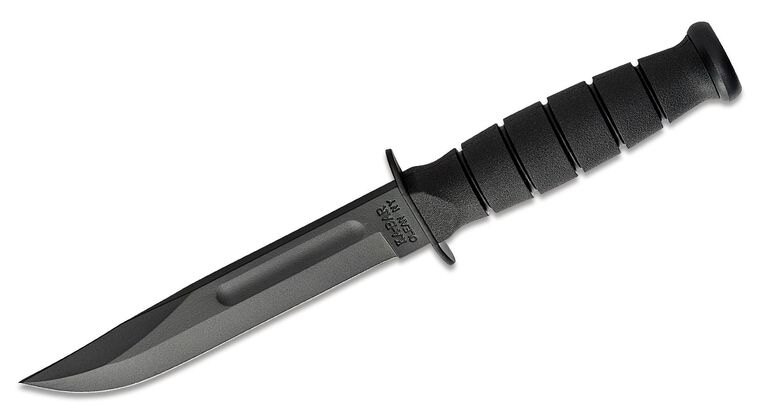 Levně Nůž s pevnou čepelí Short KA-BAR®, Kydex pouzdro – Černá čepel, Černá