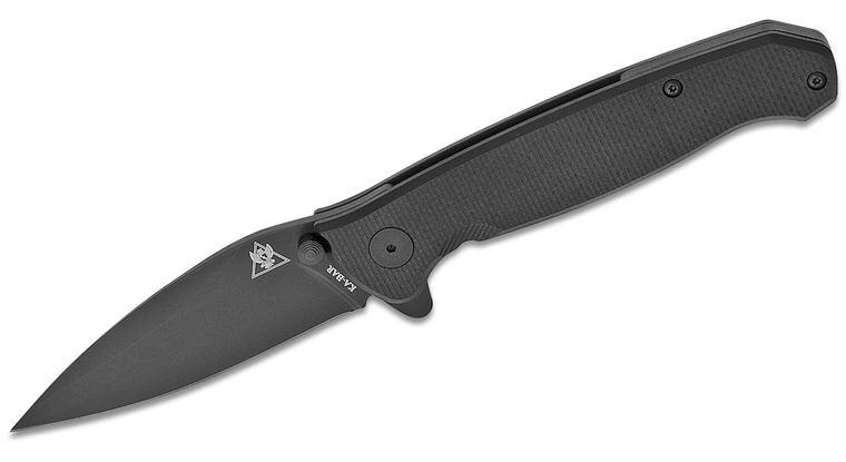 Levně Zavírací nůž TDI Law Enforcement KA-BAR® – Černá čepel, Černá