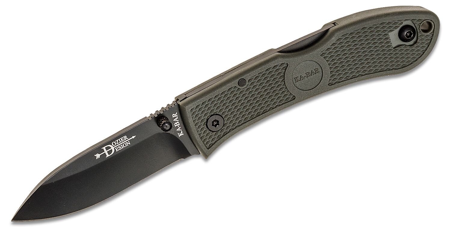 Levně Zavírací nůž KA-BAR® Dozier Folding Hunter – Černá čepel, Foliage Green