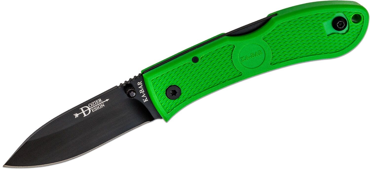 Levně Zavírací nůž KA-BAR® Dozier Folding Hunter – Černá čepel, Zombie Green