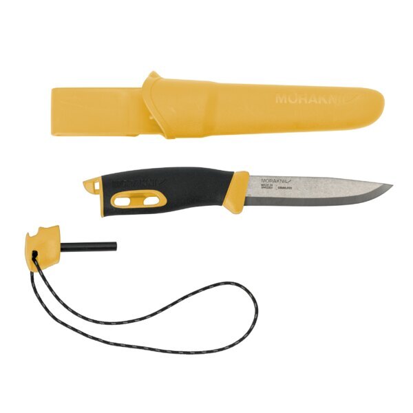 Levně Nůž Companion Spark (S) Morakniv® – Stříbrná čepel – Satin, Žlutá