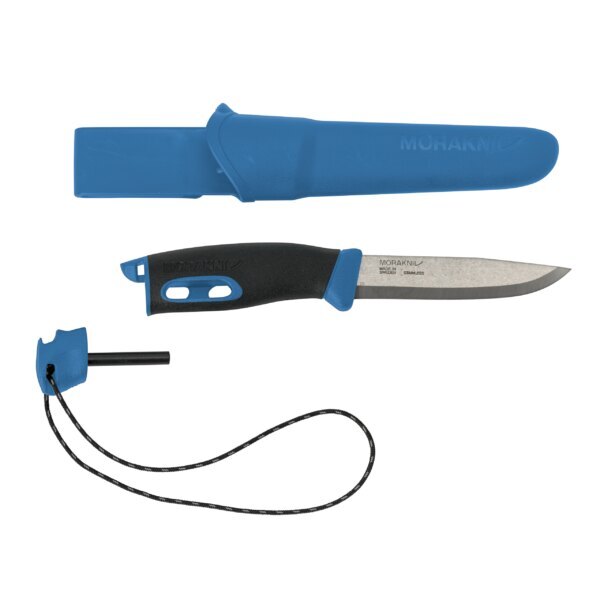 Nůž Companion Spark (S) Morakniv® – Stříbrná čepel – Satin, Modrá (Barva: Modrá, Varianta: Stříbrná čepel – Satin)
