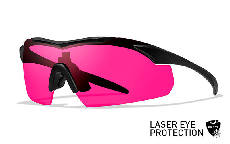 Levně Ochranné střelecké brýle Vapor 2.5 Laser Wiley X® – Red Tint, Černá