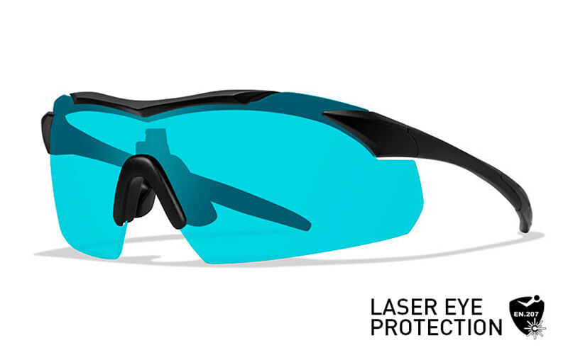 Levně Ochranné střelecké brýle Vapor 2.5 Laser Wiley X® – Blue Tint, Černá