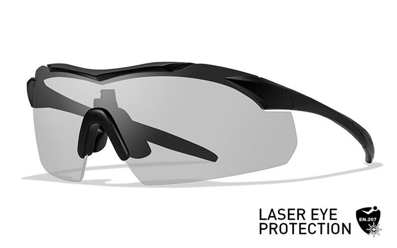 Levně Ochranné střelecké brýle Vapor 2.5 Laser Wiley X® – Light Grey Tint, Černá