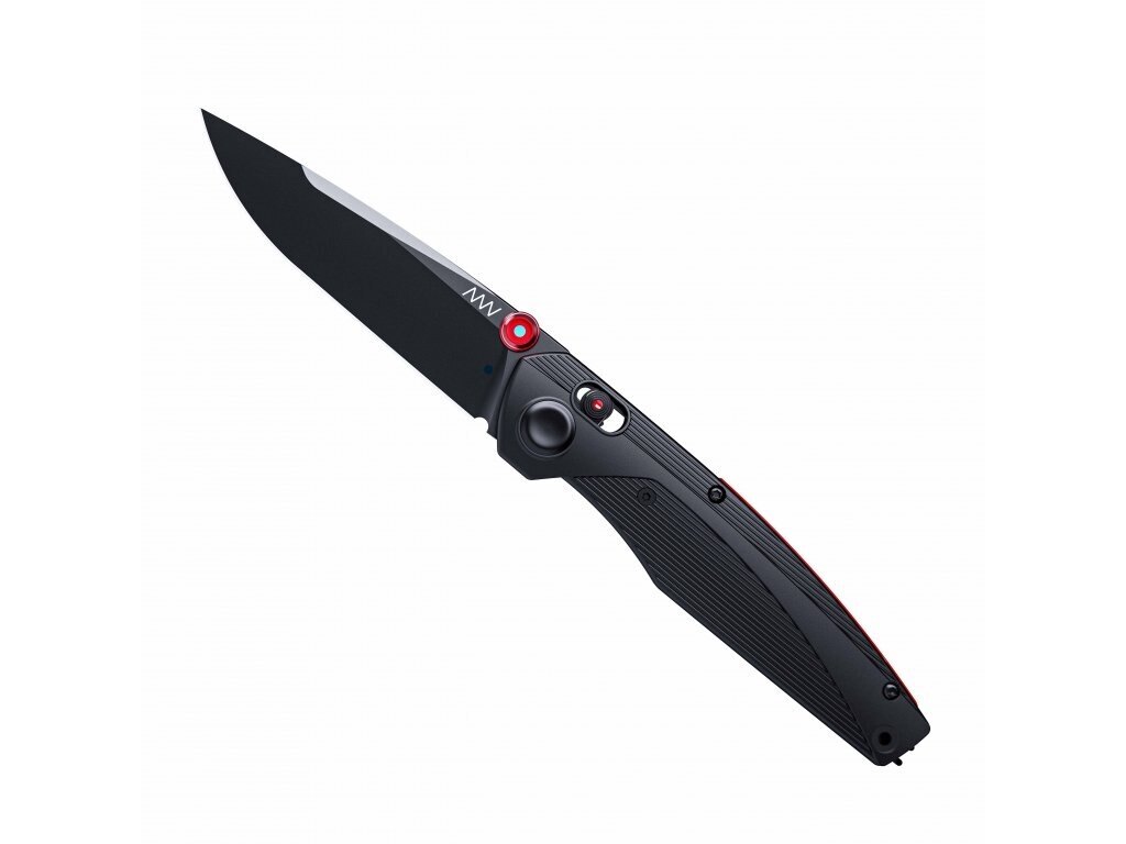 Levně Zavírací nůž EDC A100 ANV®, ocel MagnaCut® – Černá čepel - DLC, Černá
