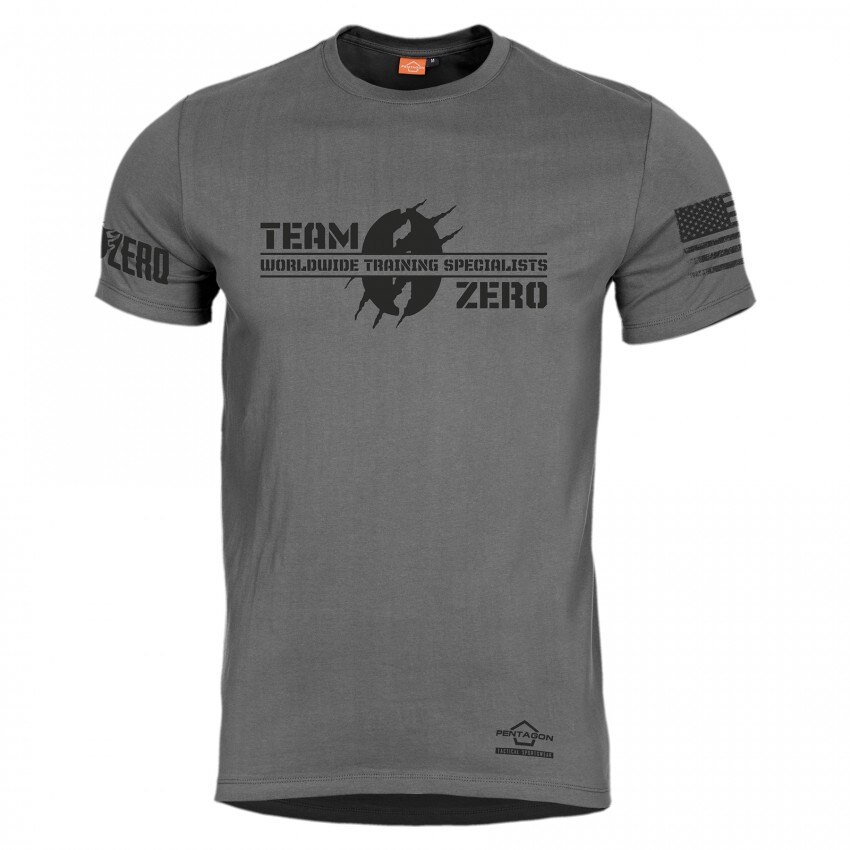 Levně Pánské tričko Zero Edition Pentagon® – Wolf Grey