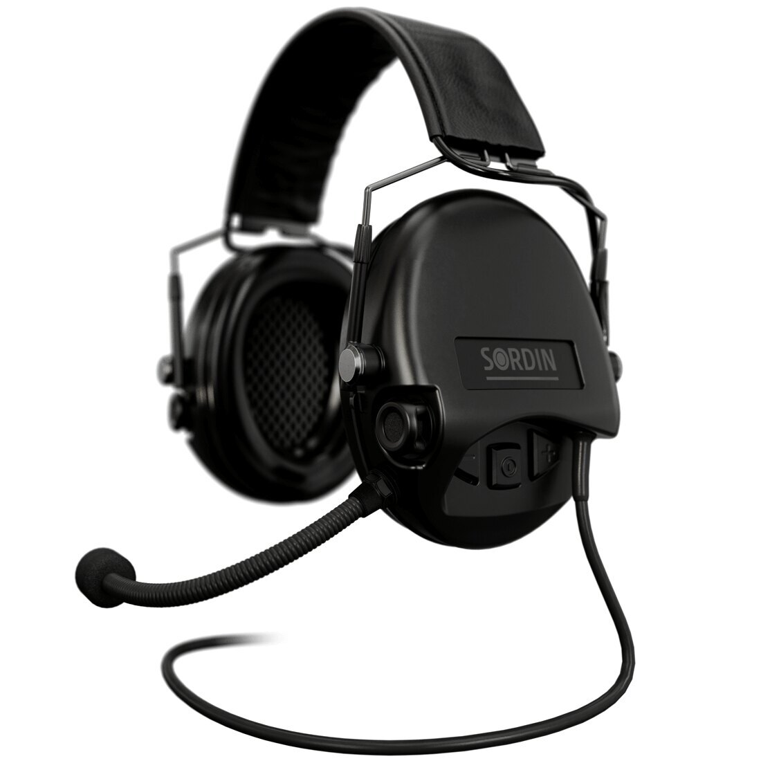 Levně Elektronické chrániče sluchu Supreme Mil-Spec CC Slim Sordin®, s mikrofonem – Černá
