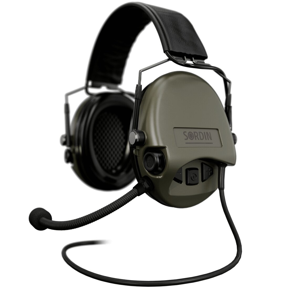 Levně Elektronické chrániče sluchu Supreme Mil-Spec CC Slim Sordin®, s mikrofonem – Zelená