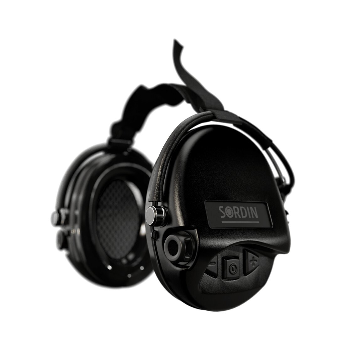 Levně Elektronické chrániče sluchu Supreme Mil-Spec AUX Neckband Sordin® – Černá