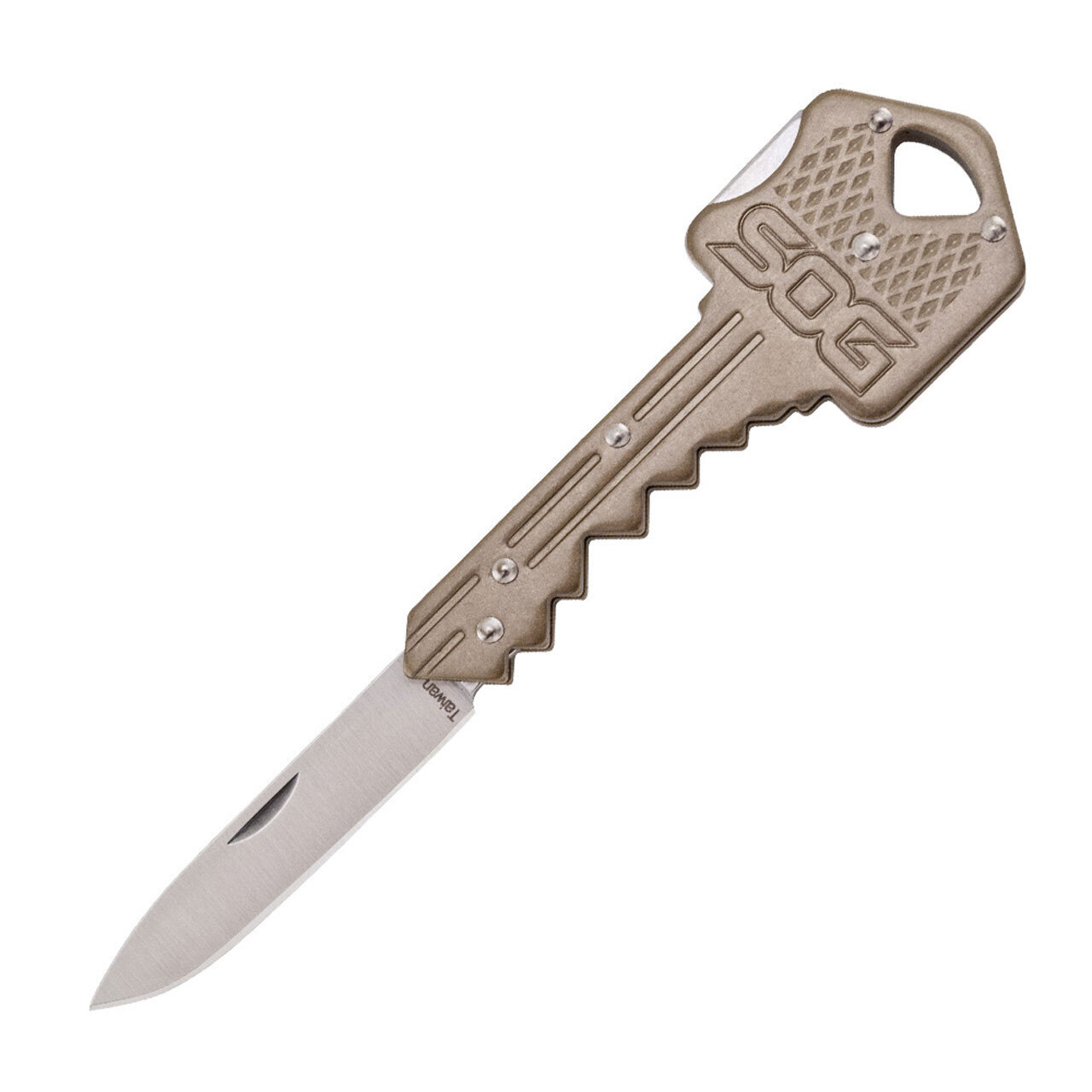 Levně Zavírací nůž na klíče Key SOG® – Stříbrná čepel – Satin, Bronzová