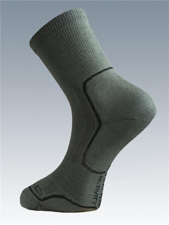 Ponožky se stříbrem Batac Classic - olive (Barva: Olive Green, Velikost: 3-4)