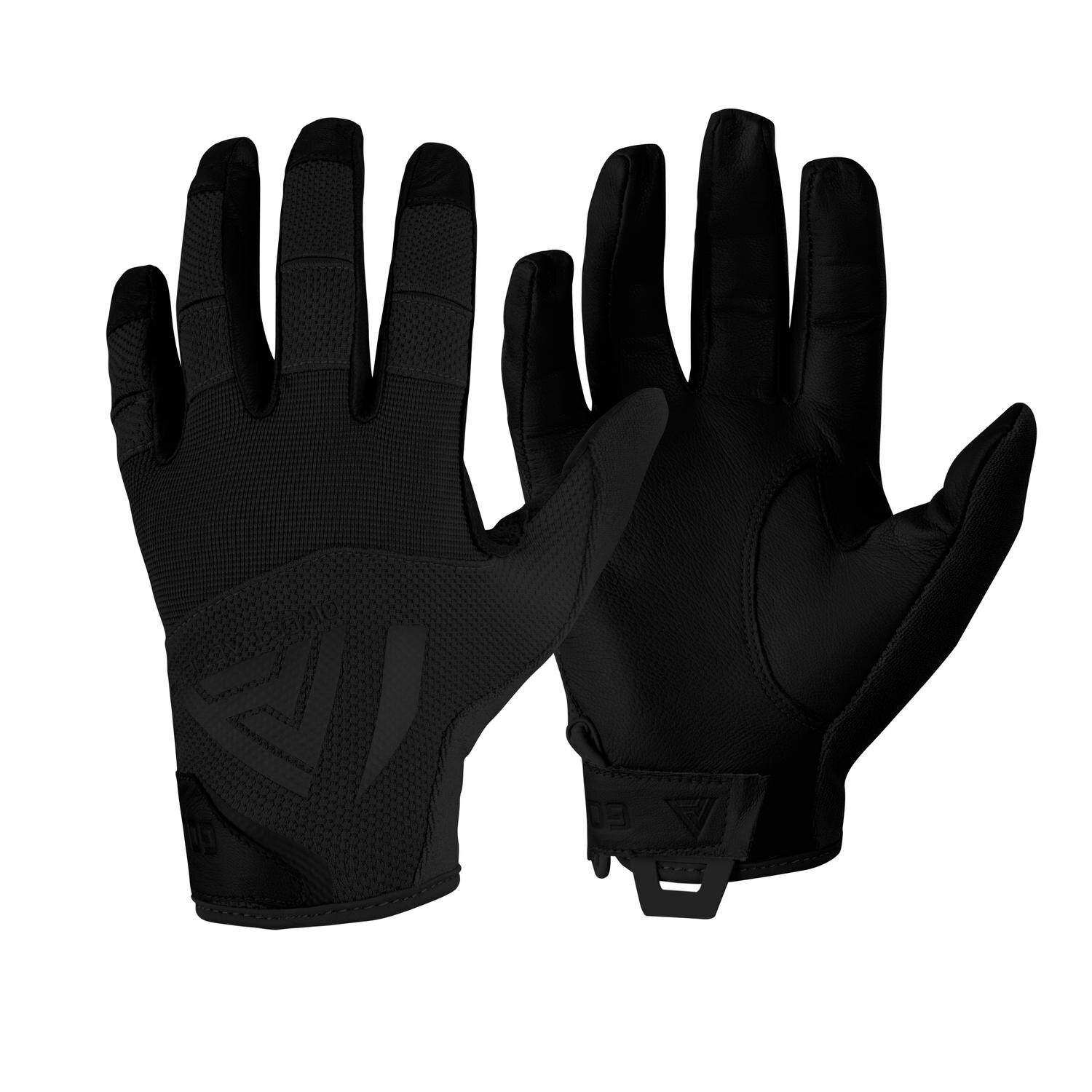Levně Střelecké rukavice Hard Leather Direct Action® – Černá