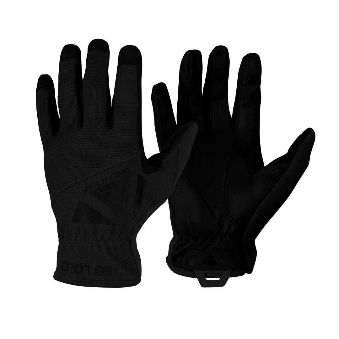 Levně Střelecké rukavice Light Leather Direct Action® – Černá