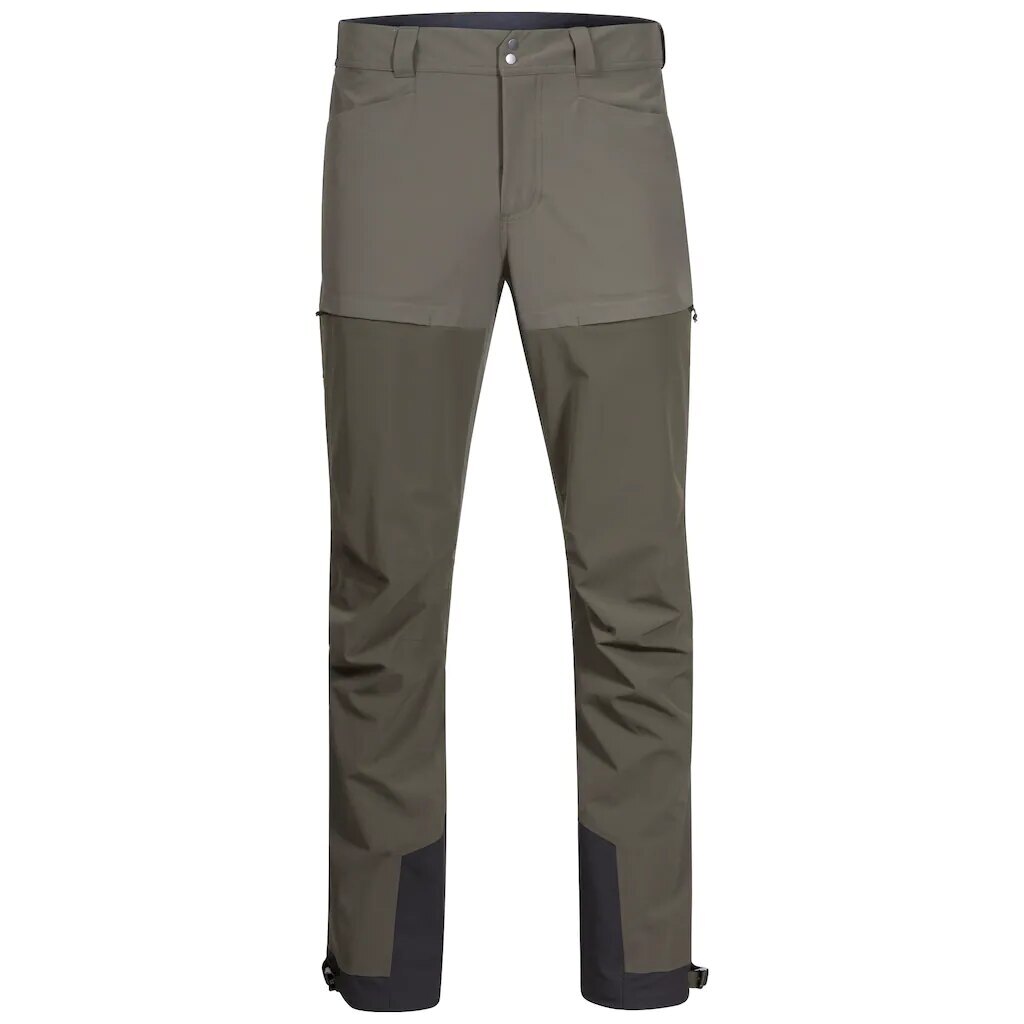 Levně Softshellové kalhoty Bekkely Hybrid Bergans® – Dark Green Mud / Green Mud