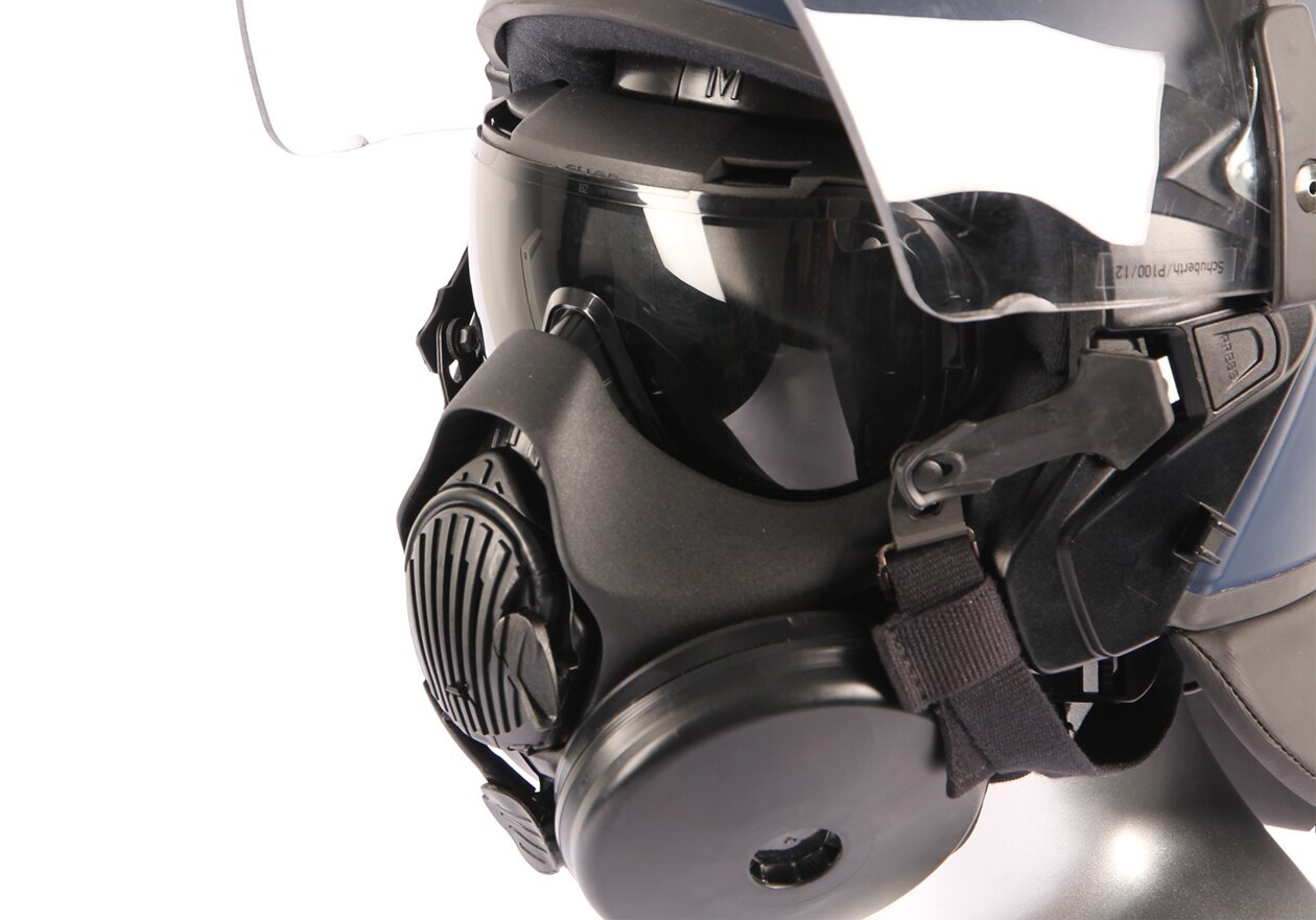 Levně Ochranná plynová maska do protiúderové helmy Schuberth®